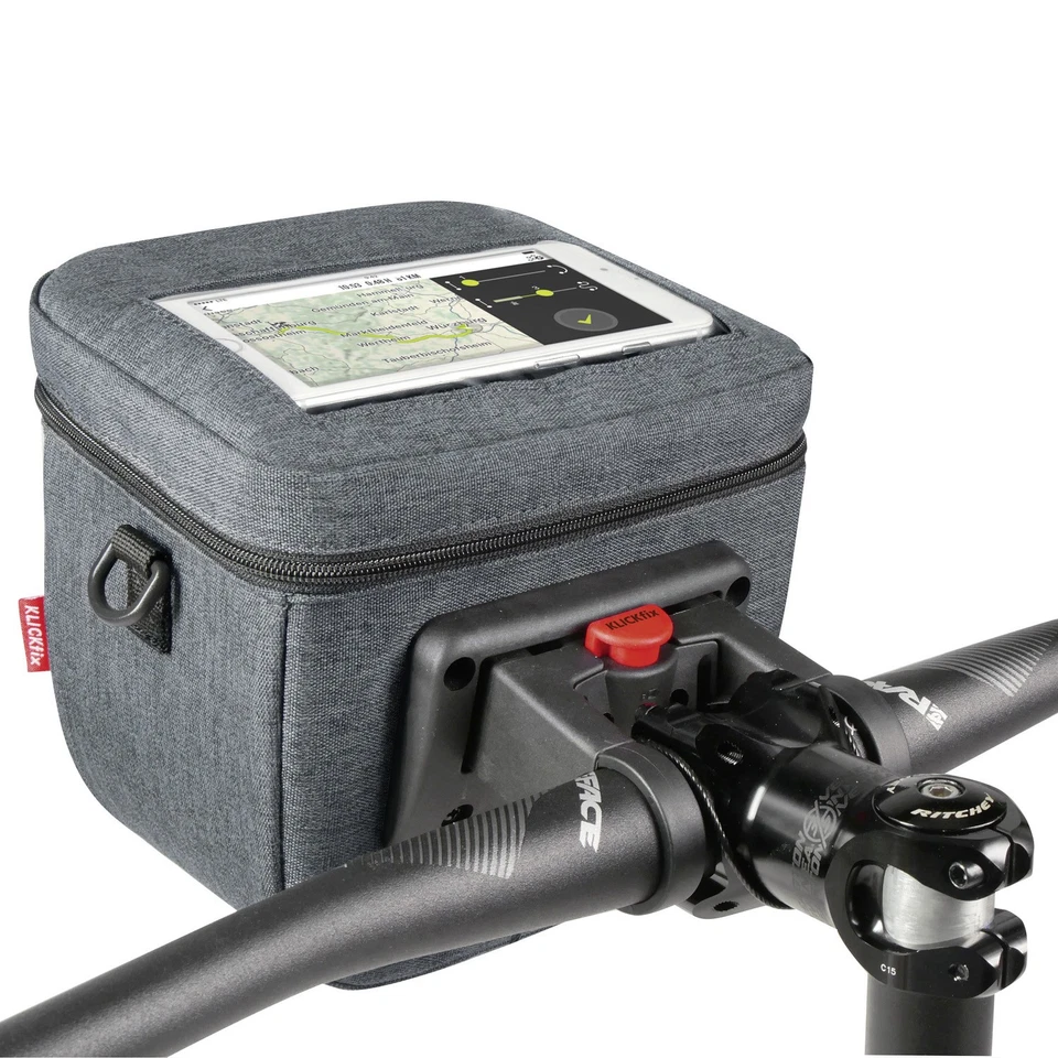 KLICKfix Lenkertasche Aventour Compact City grau Volumen: 3 Liter - Bild 4 von 4