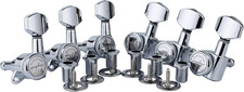 Guitar Locking Tuners 6 for Left - 1:18 for ST TL SG LP Style - Chrome