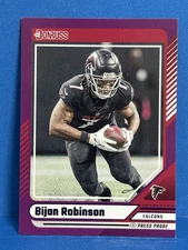 2024 Panini Donruss Purple Press Proof Bijan Robinson Falcons #162
