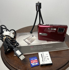 Samsung i85 8.2MP CCD Digicam RED Bundle Extras Works, Flaws Digital Camera