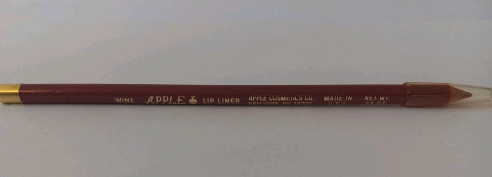 Lot of 5 Apple Lip Liner Pencils  WINE Made In USA .05 OZ Apple Cosmetics Co. - Image 3 of 4