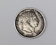 George III, 1760-1820. Shilling, 1817. Unbarred H In Honi.