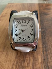 Geneva Woman s Watch Quartz White Band New Battery