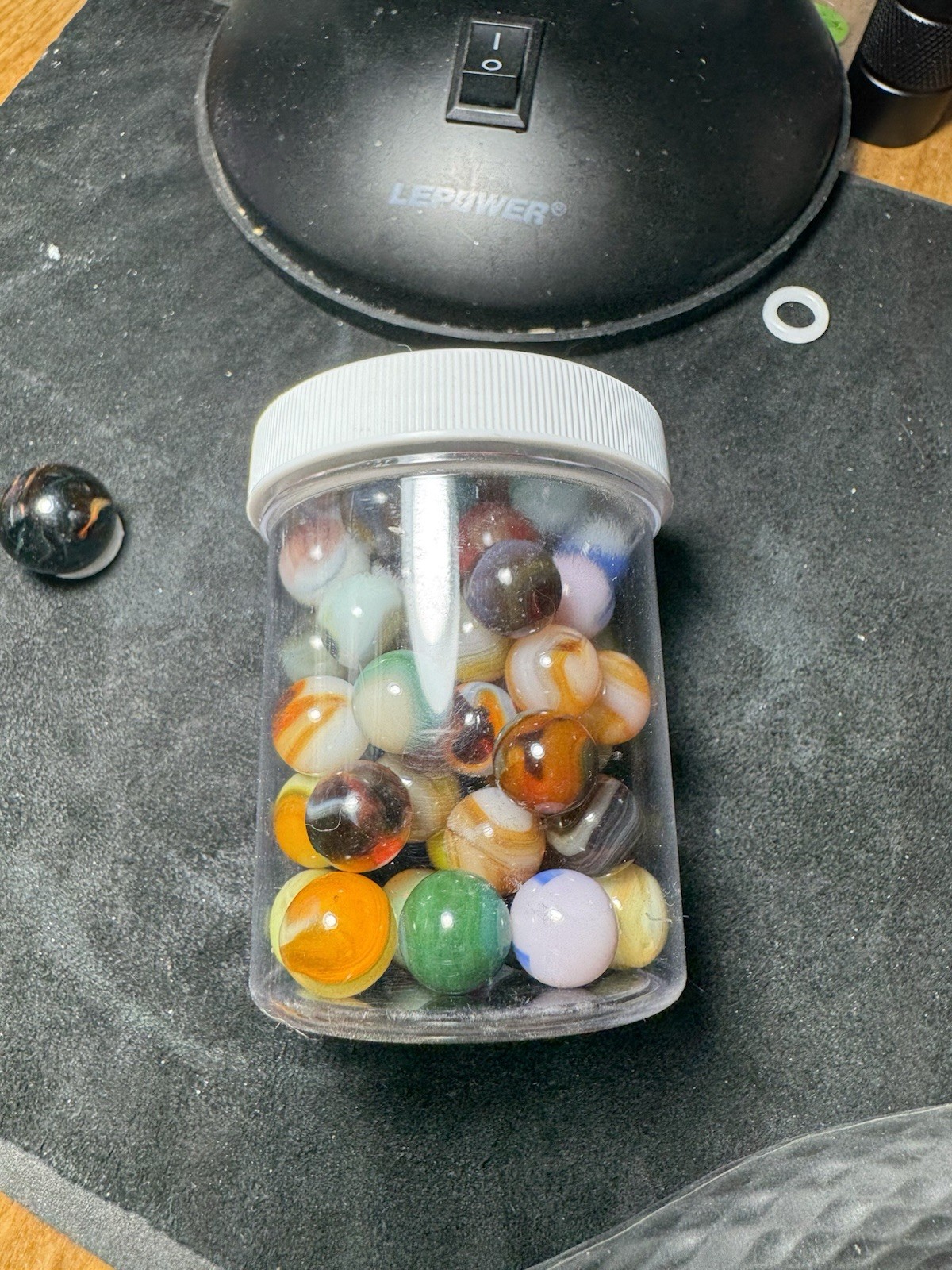 60-JAbo Classic Pee Wee Marbles .50 Minus Average (3002)