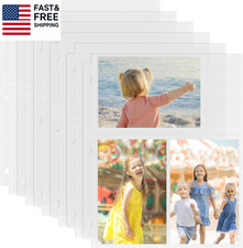 50 Pack 4 X 6 Photo Sleeves for 3 Ring Binder 300 Pictures 