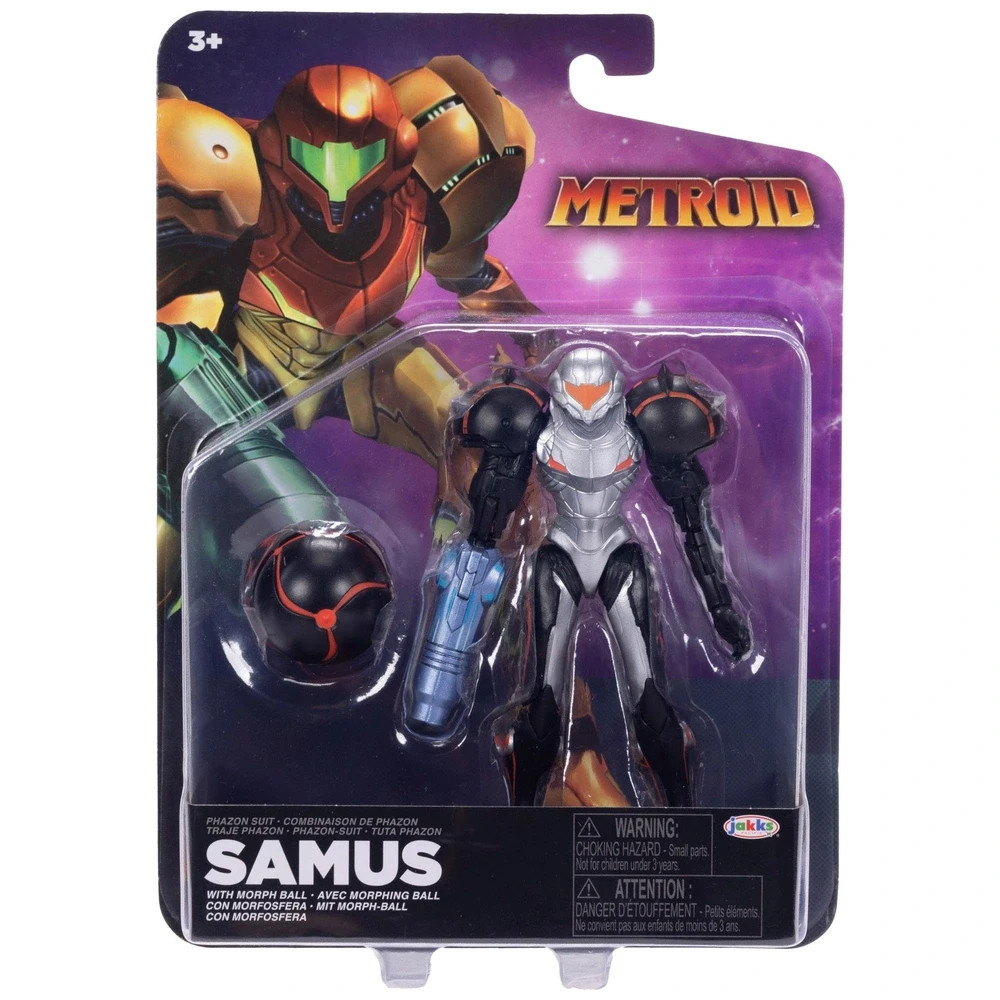 Metroid Action Figure Samus Phazon Suit with Morph Ball 10cm