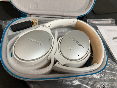 Bose QC 25 Cuffie con cancellazione del rumore acustico per dispositivi Apple - Bianco/Marrone - Foto 8 di 9