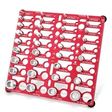Thread Checker, 55 Bolt Size and Thread Gauge, Bolt 55 Thread Checker Red