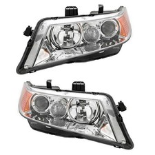 2pcs Oe Headlights With Warranty Factory Clear For 2004-2005 Acura Tsx