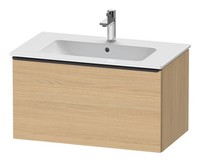 Duravit D-Neo Waschtischunterschrank Mit 1 Auszug Griff Diamantschwarz Matt...