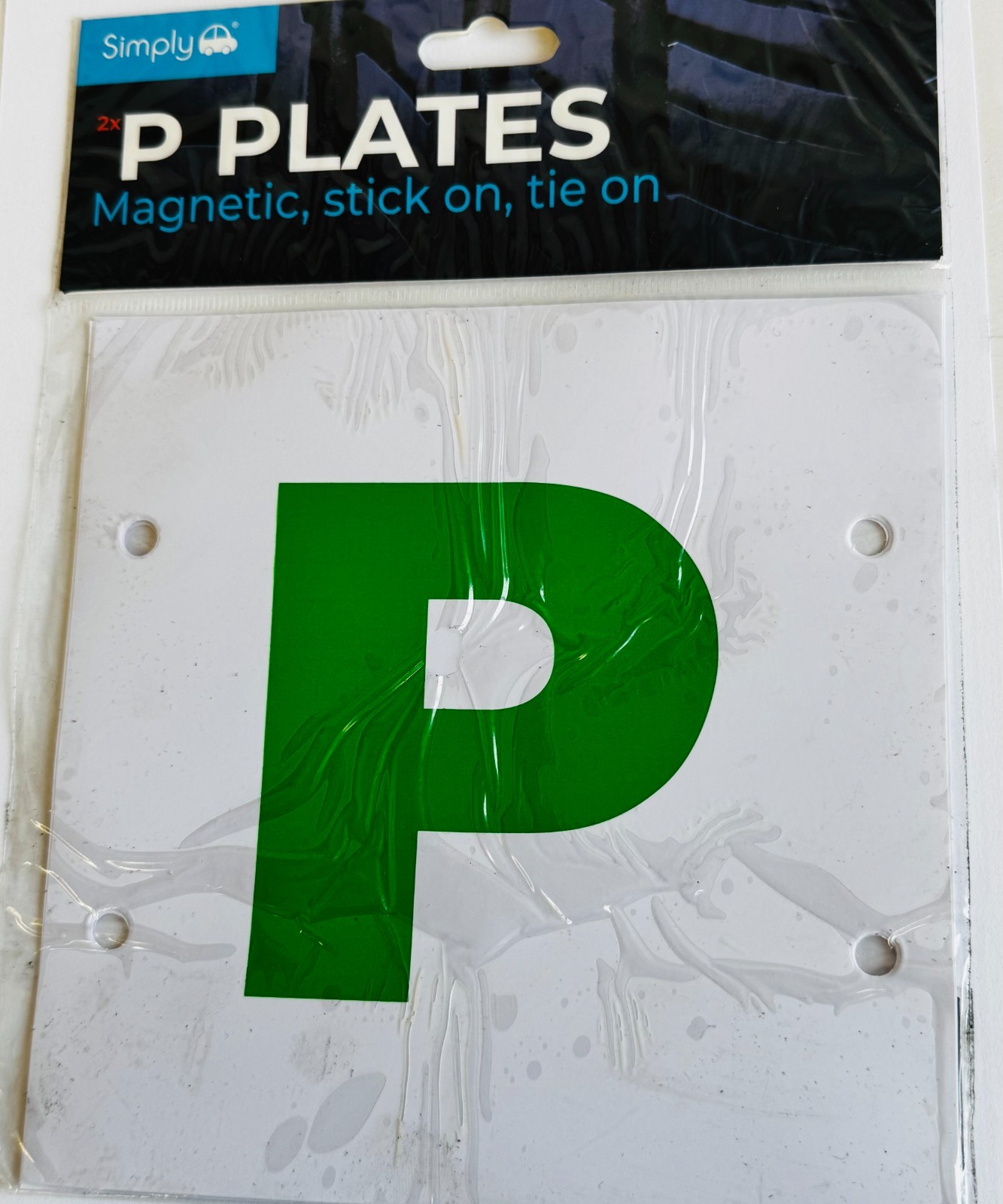 P PLATES MAGNETIC-STICK ON-TIE ON-PK2
