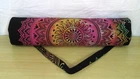 Indian Black Ombre Yoga Mat Carrier Bag Mandala Large Shoulder Strap