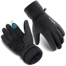 Winter Gloves Windproof Thermal Touchscreen Fleece Liner Gloves for Ski Running