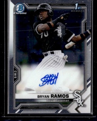 2021 Bowman Chrome Prospect Auto Bryan Ramos #CPA-BR Auto Chicago White Sox