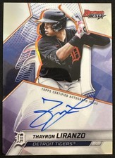 2025 Bowman's Best Thayron Liranzo #B25-TL Best of Auto Refractor Tigers