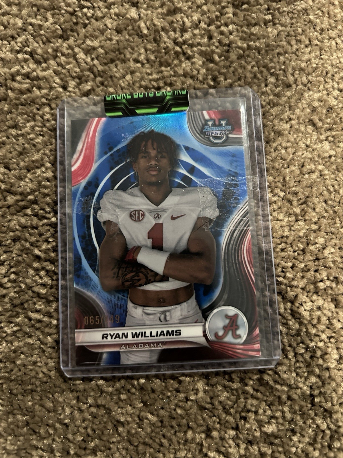 2024 Bowman's Best University - Ryan Williams #82 Blue Refractor /149 (RC)