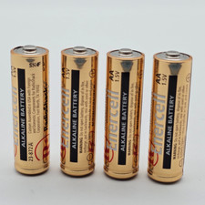 RadioShack Dead ENERCELL AA Alkaline Battery 1.5v Each, Lot of 4, Ad Collectible