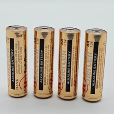 RadioShack Dead ENERCELL AA Alkaline Battery 1.5v Each, Lot of 4, Ad Collectible