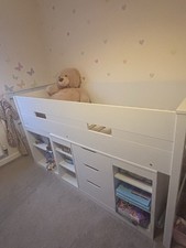 Charlie Mid Sleeper Cabin Bed - White