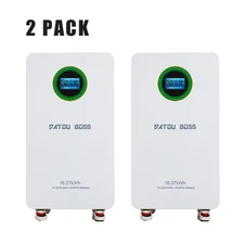 2Pack 48V 300Ah Lithium Battery (51.2V) LiFePO4 15.36kwh for RV Solar Off-grid