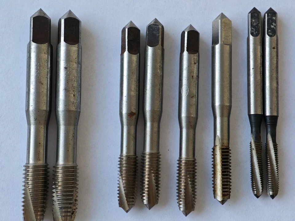 Werkö DDR HSS Gewindebohrer Konvolut M2-M16 46tlg Industriequalität East Germany - Bild 3 von 4