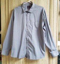 UNTUCKIT Gironde Dress Shirt Button Up Down XXL Business Office Gray Long Sleeve