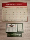 Vintage Coca-Cola Desk Calendars From 1977 Lot Of 2 NOS
