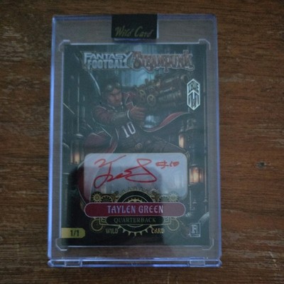 2026 Wild Card Taylen Green TRUE 1 /1 AUTO Fantasy Football Steampunk QB