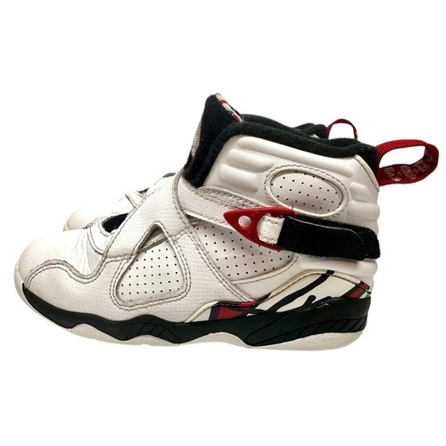 Nike Air Jordan 8 Retro White Black Red 305369-104 Size 13C - Picture 6 of 15