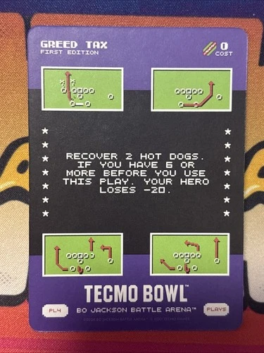 2026 Bo Jackson Battle Arena Tecmo Greed Tax Play #4 (PL4) SSP