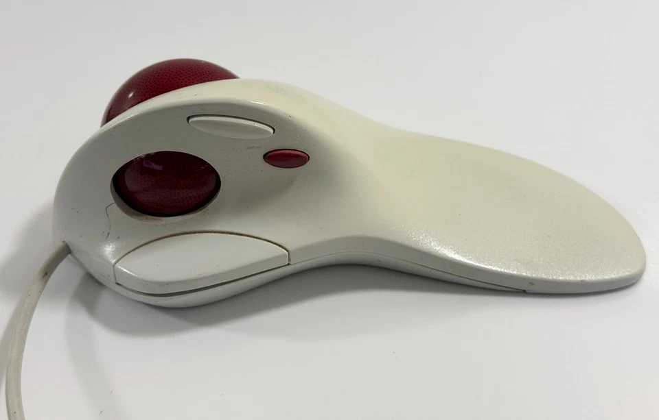 Logitech TrackMan Marble FX T-CJ12 Wired PC Mouse Vintage Computer Ergonomical - Image 3 of 4