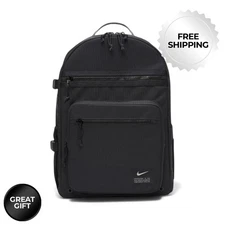 Nike Utility Power Backpack, Black, Large, Durable, Great Gift! NWT, CK2663-104