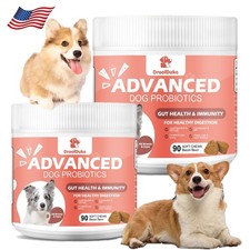 2 Packs Advanced Probiotics for Dogs Itchy Skin Gut Health Immune Supports