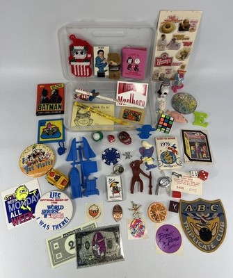 Junk Drawer Lot Miniatures Trinkets 1980 s GEN X Trinket Box