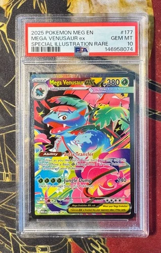 Mega Venusaur ex 177/132 Me01: Mega Evolution Holo SIR - PSA10