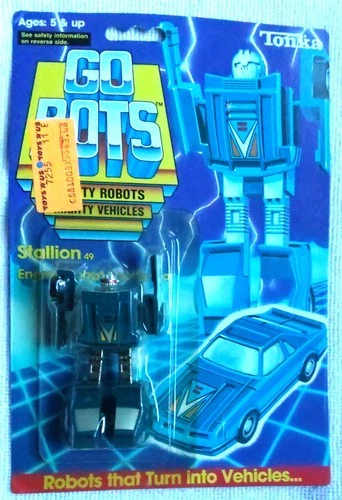 1985 Tonka Go Bots Stallion 49 Enemy Robot Sports Car gobot Vintage