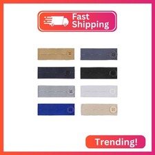 8 PCS Elastic Pants Waist Extenders, Adjustable Button Extender for Pants, Waist