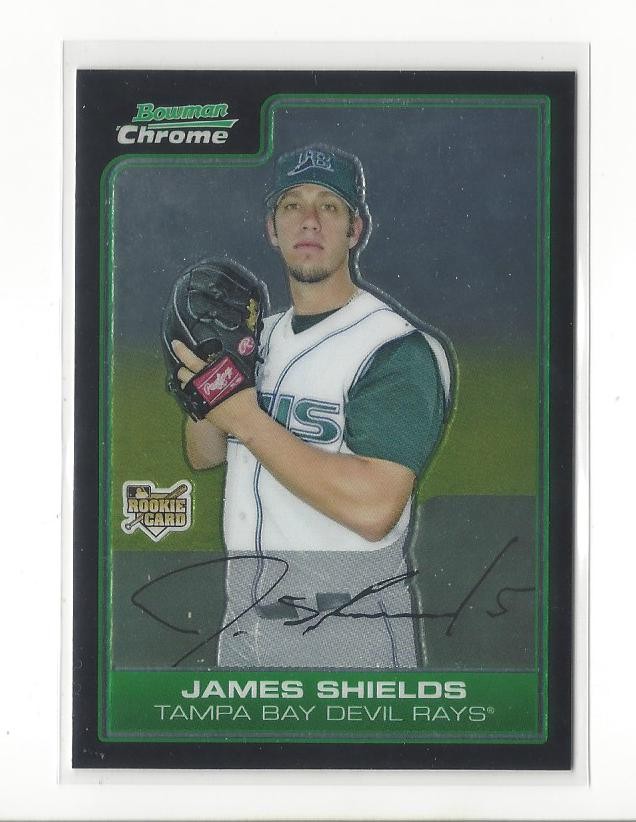 2006 Bowman Chrome Draft #54 James Shields RC Rookie Devil Rays