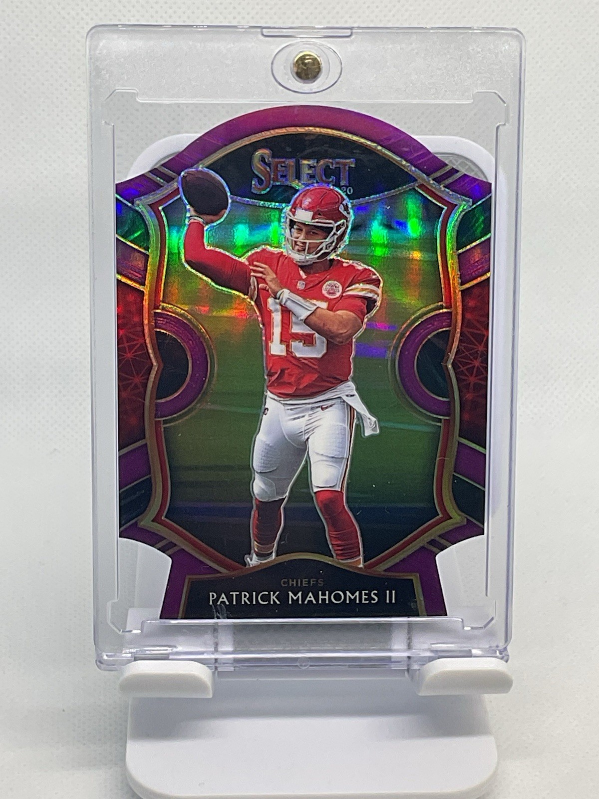 2020 Panini Select - Concourse Patrick Mahomes II #2 Purple Prizm Die-Cut (936)