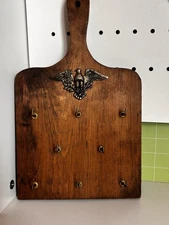 Eagle Design Wooden Key Holder with Hooks