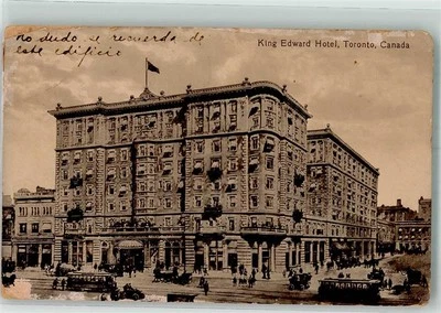 39830691 - Toronto Strassenbahn King Edwar Hotel 1911 - Bild 1 von 2