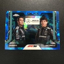 2025 Topps Chrome Formula 1 F1 Sapphire Duo Kimi Antonelli George Russell