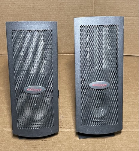 Monsoon Flat Panel Speakers Computer Gaming Old School Retro VTG Audio - Picture 1 of 6