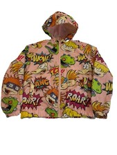 Nickelodeon Rugrats Jacket Wind Breaker Mesh Lined Juniors 14/16 Fit Adult Small