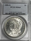 1888-O Morgan Dollar : PCGS MS64  Blazing White