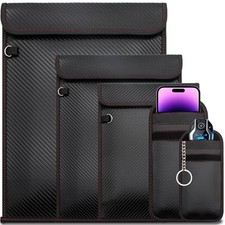 Faraday Bags 5 Pack, Anti-Tracking Faraday Bag for Phones Car Keys Tablet...