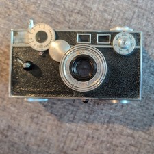 1950s ARGUS C3 35mm Rangefinder Camera Coated Cintar 50mm f3.5 Leather Case