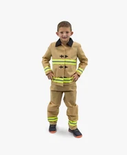 Fearless Firefighter Costume By Hauntlook Kid Size 7-9 Medium NEW