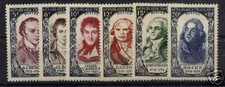 FRANCE 1950 Y&T 867/72"CELEBRITES DU XVIII" NEUFSxx TTB