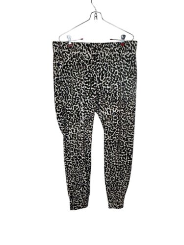 Cabi Women's Pants Pivot Animal Print Pull On French Terry Lounge Jogger Medium